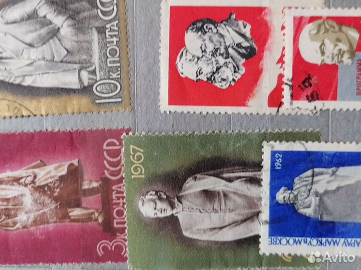 Почтовые марки Ленин