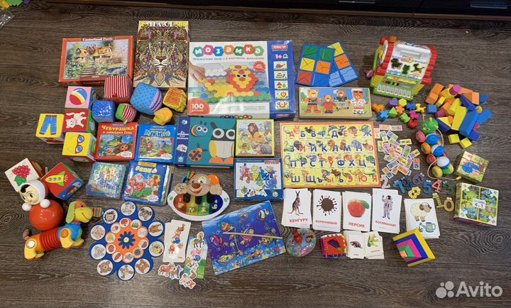 Игрушки развивающие, кубики, пазлы обновлено