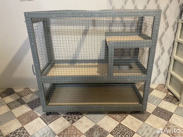 Клетка- вольер большая 3 х этажная