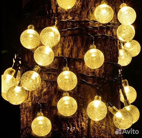 Гирлянда уличная на солнечной батарее