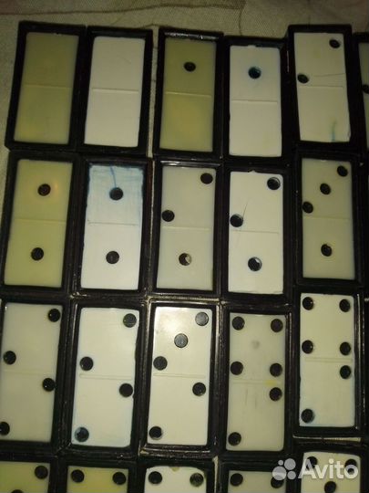 Домино, шашки СССР неполный набор на запчасти