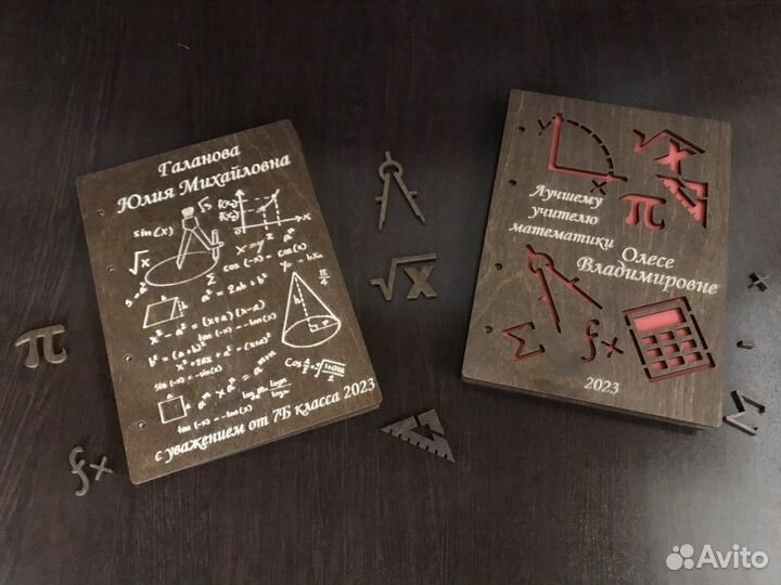 Блокнот деревянный на кольцах