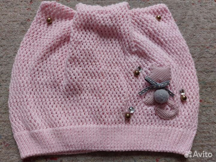 Шапка на девочку новая размер 18-24 месяцев