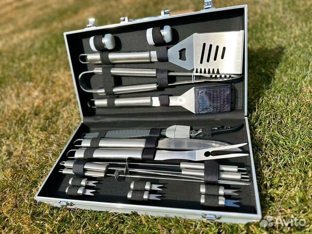 Набор барбекю гриль в кейсе 19 предметов
