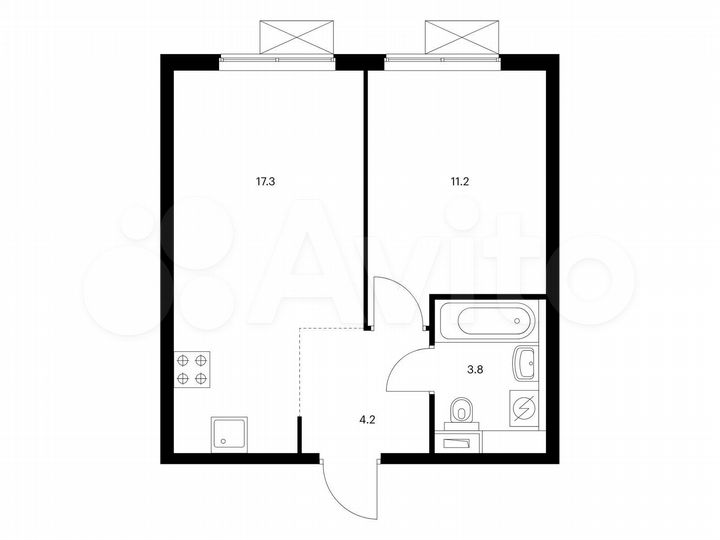 1-к. квартира, 36,5 м², 24/33 эт.