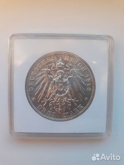 3 марки 1913 года 100 лет битвы под Лейпцигом