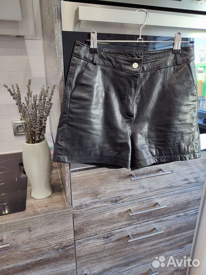 Шорты натуральная кожа