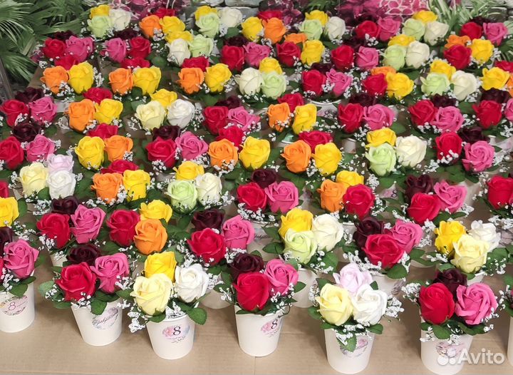 Букет роз из мыла розница и опт