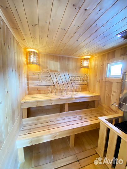 Баня 2,3х7 метров под ключ