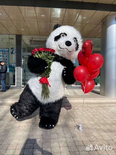 Белый медведь, Панда и Хаги -Ваги,Ростовые куклы