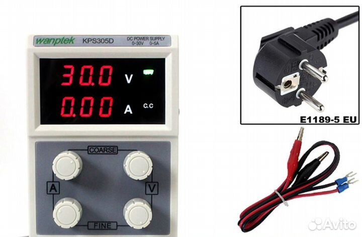 Блок питания Wanptek KPS305D/DF, 30 В, 5 А