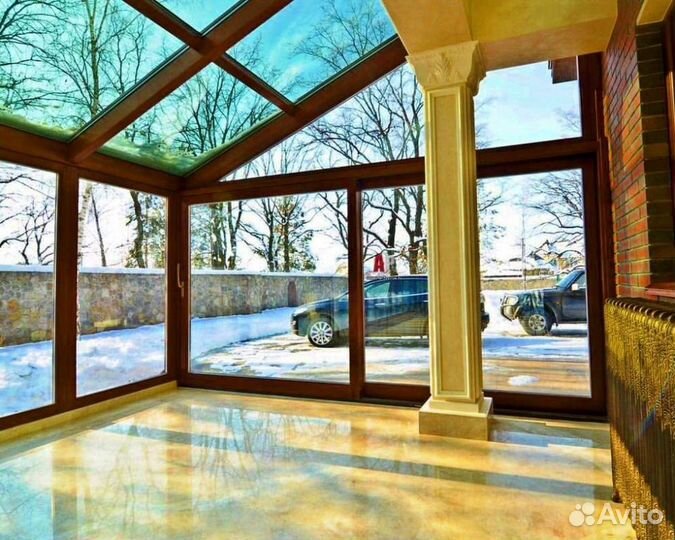 Пластиковые окна. Остекление частных домов