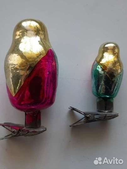 Елочные игрушки СССР на прищепке