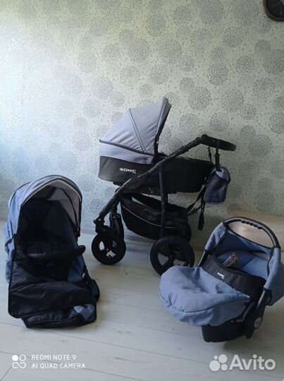 Коляска верди соник плюс 3в1