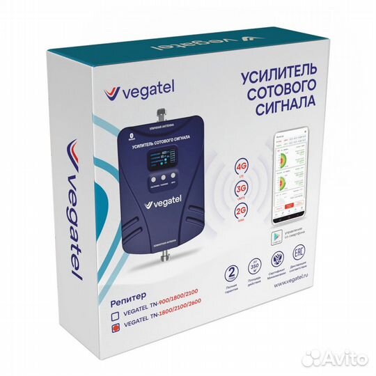 Репитер vegatel TN-1800/2100/2600