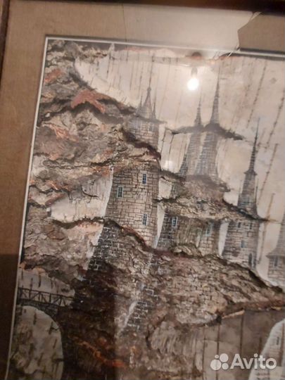 Картина на бересте авторская Фаргиев