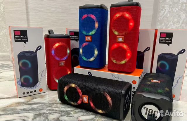 Портативные стерео колонки JBL