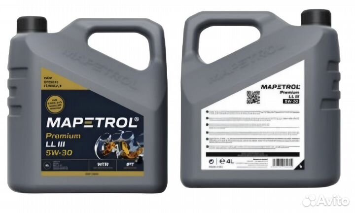 Масло моторное mapetrol Premium LL III 5W30, 4л MAP0024