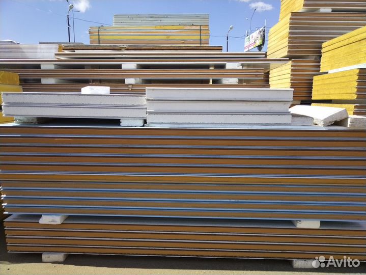 Сэндвич панели 25000 м2 в наличии