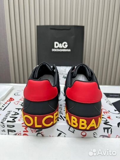 Кеды мужские кожаные Dolce Gabbana D&G 39-45