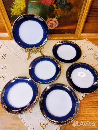 Набор тарелок 18 см Золотой фриз Лфз 1970-1991