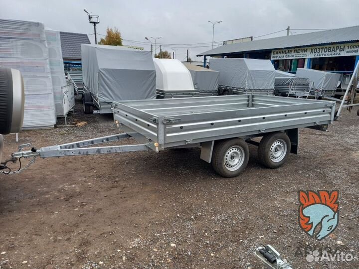 Прицеп двухосный мзса 817738.001