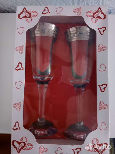 Бокалы новые в коробке