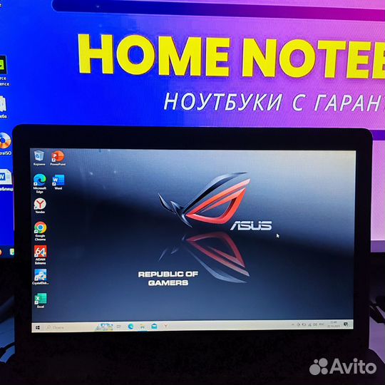 Ноутбук asus 15.6 SSD/4ядра/intel/8GB