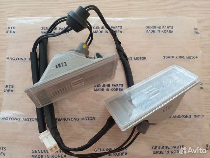 Фонарь заднего номера ssangyong actyon