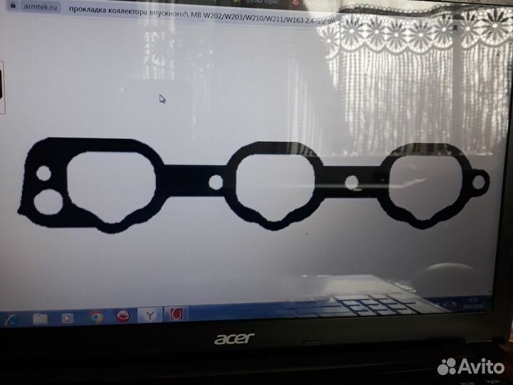 Прокладка коллектора впускного\ MB W202/W203/W210