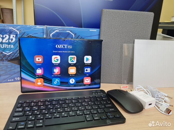 Планшет новый с клавиатурой и мышкой
