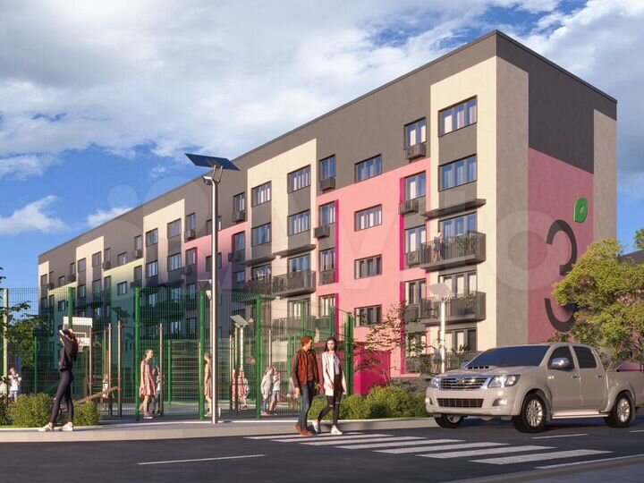 3-к. квартира, 66,1 м², 4/5 эт.