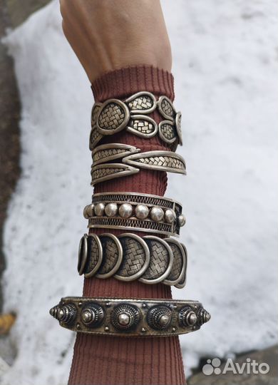 Браслет каф кофр этно бохо готика рок
