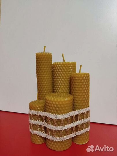 Свечи из вощины пчелиный воск набор