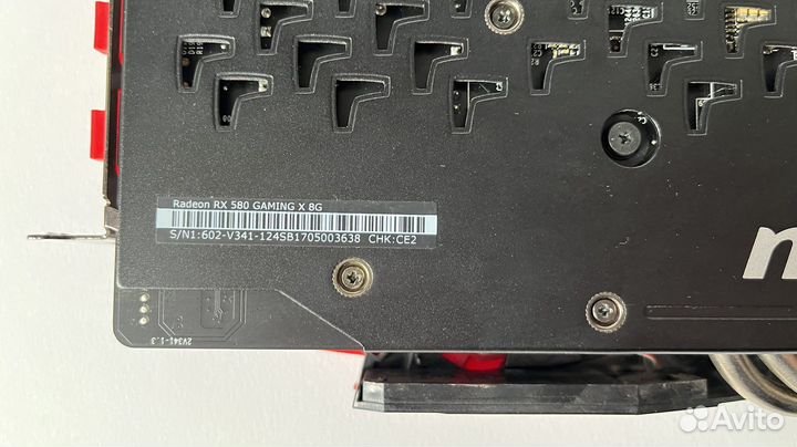 Видеокарта MSI Radeon RX 580 Gaming X 8G 8gb