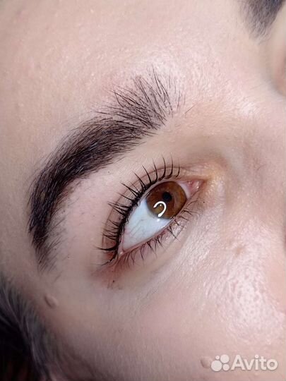 Ламинирование, наращивание ресниц. Брови