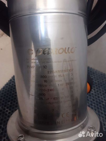 Насос дренажный Италия