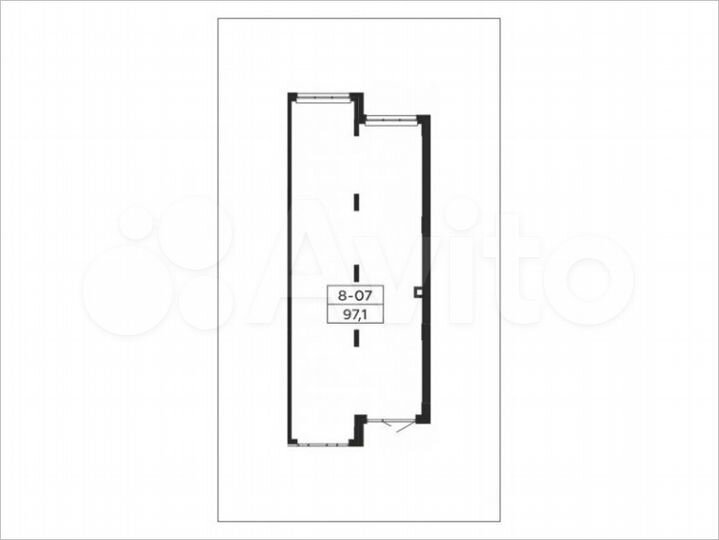 Аренда торговое помещение площадью 97.1 кв.м