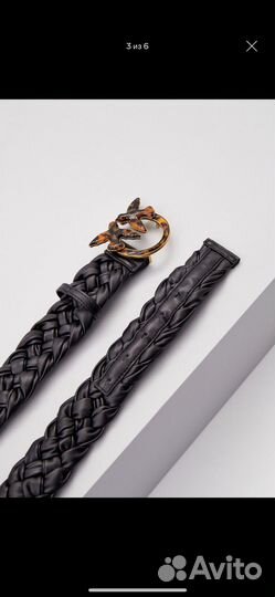 Pinko ремень женский кожаный новый