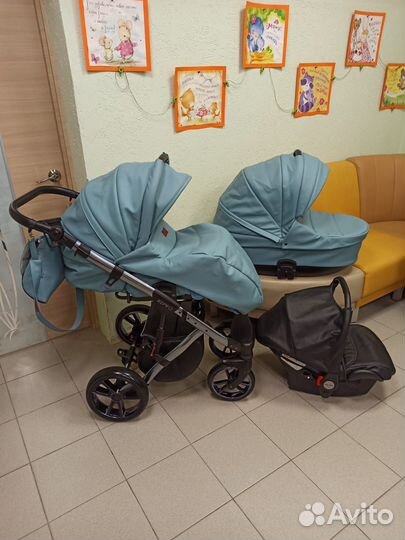 Коляска лимитка Baby Merc Zipy Q 3 в 1. Экокожа