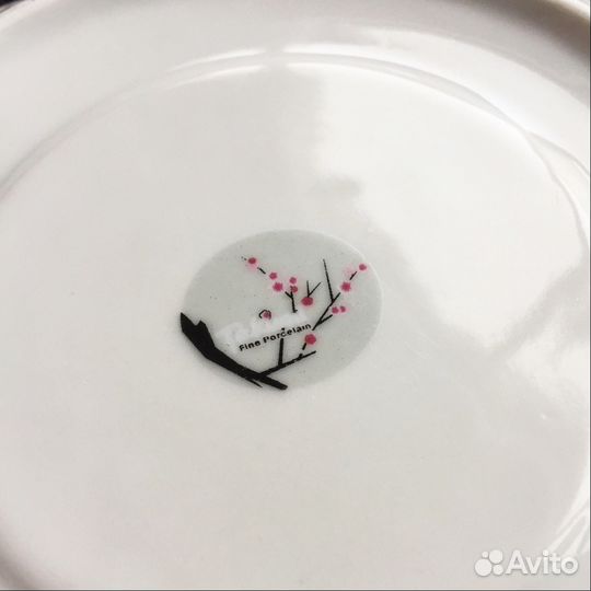 Чайная пара ажурные чашка и блюдце новые