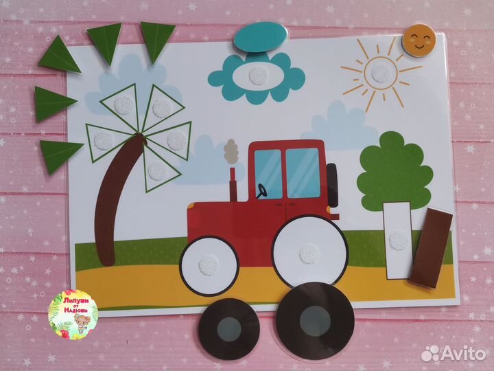 Игры на липучках, развивающие игры