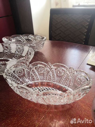 Вазы хрустальные
