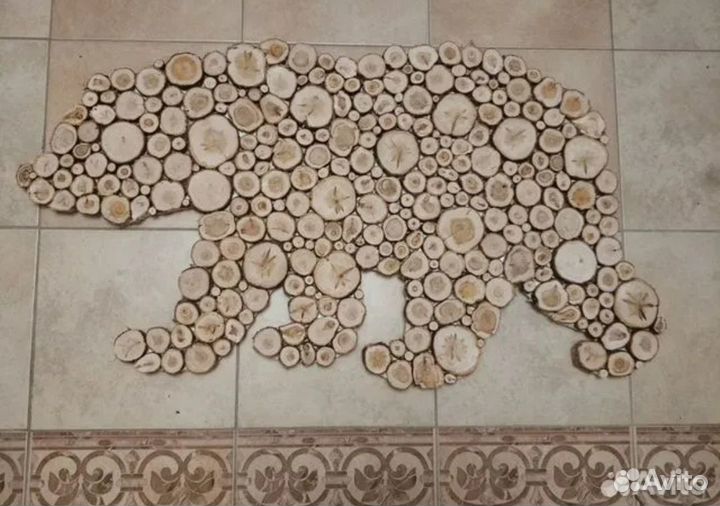 Панно из можжевельника