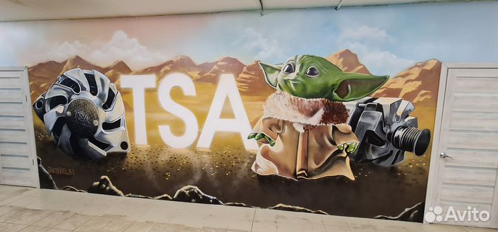 Граффити оформление, роспись стен