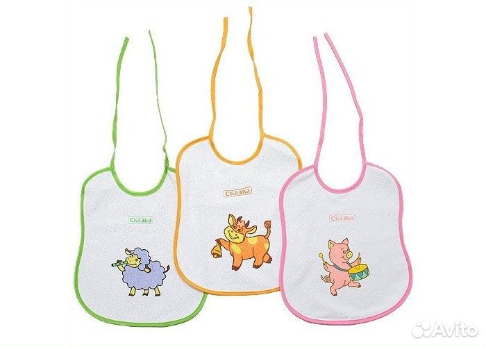 Нагрудник Сказка 235х255 мм (3шт.)