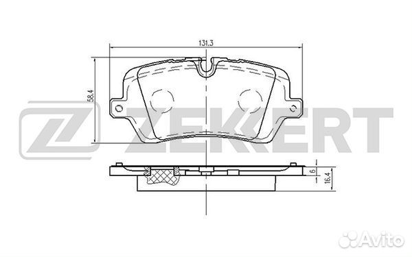 Колодки торм. диск. задн. Land Rover Discovery V 1