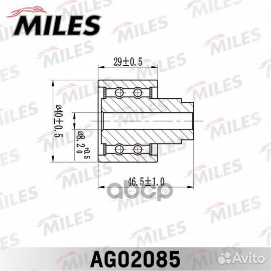 Ролик ремня грм VAG 1.2-2.0D 03- AG02085 Miles