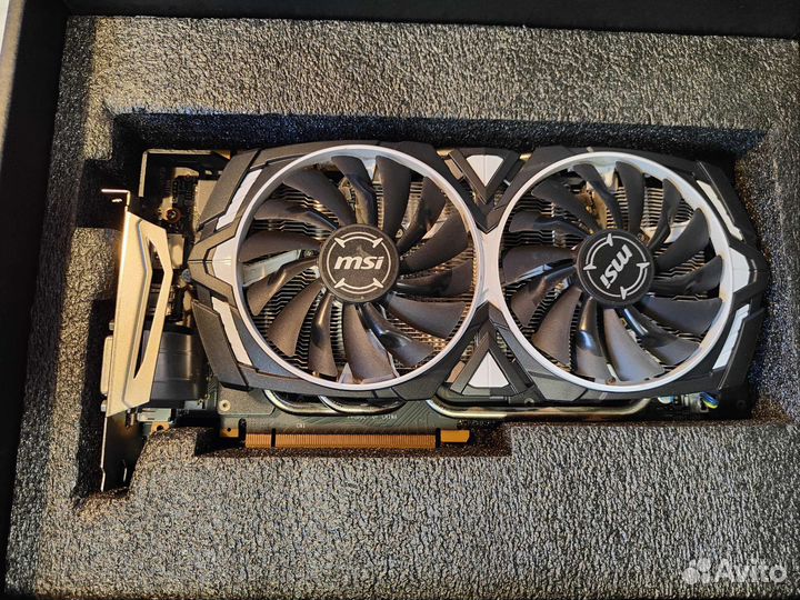 Видеокарта MSI gtx 1070 armor 8gb