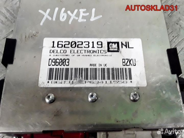 Блок эбу Opel Vectra B X16XEL 16202319